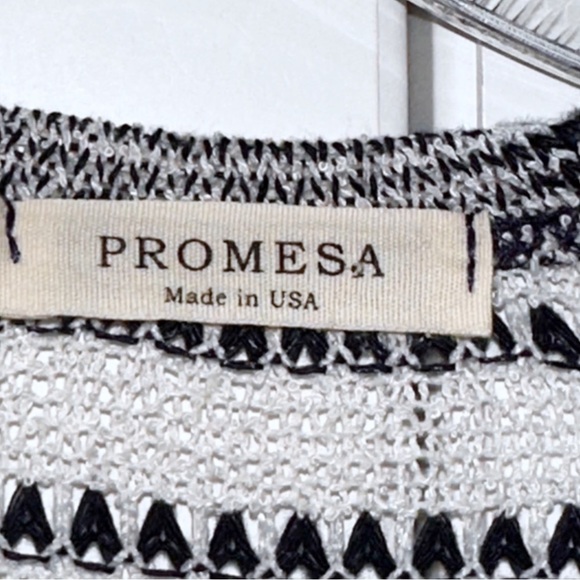 Promesa Navy Stripe Longline Duster cardigan Lightweight - Picture 8 of 11